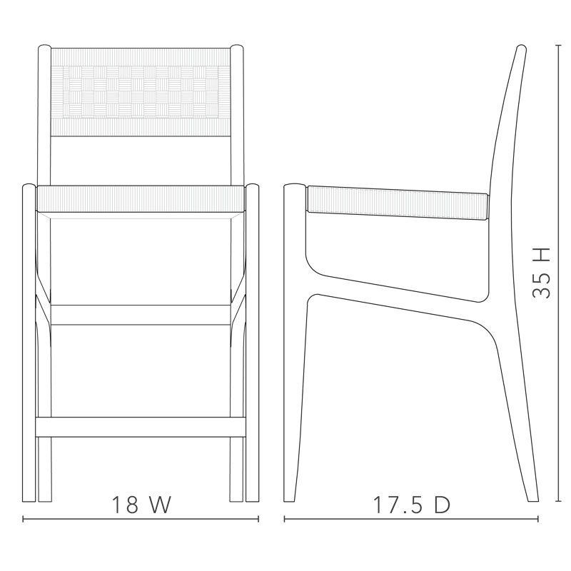 Eva Bar Stool with Solid Wood Frame, Driftwood