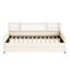 Lit de rangement simple tapissier beige avec tiroirs spacieux, plateforme luxueuse en velours, tête de lit et grands tiroirs pour la literie-1810255695