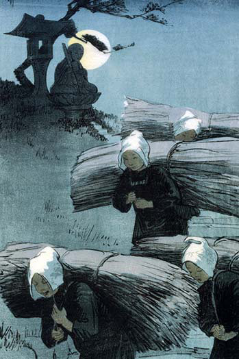 Reproduction d’art graphique « the return » par helen hyde-sans cadre