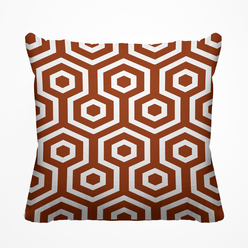Housse et insert de coussin décoratif extérieur Hilton, H 17 po x l 17 po, Épice