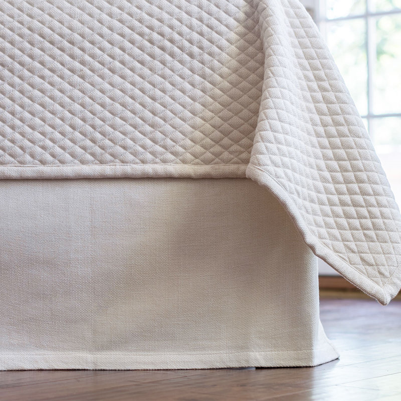 Laurie Tailored Wrap Around Bed Skirt, Ivory
