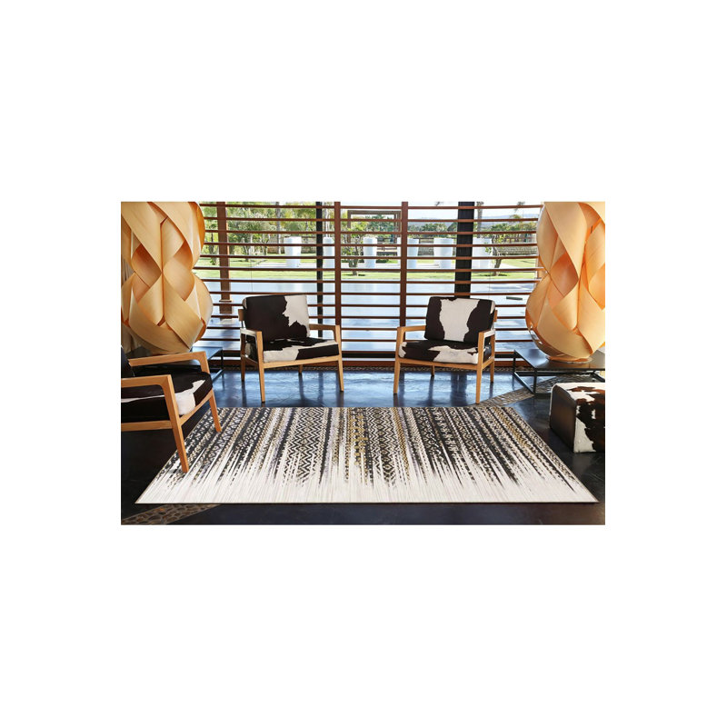 Tapis lavable Cross Cross, Carré 4 pi 11 po
