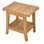 Spateak Grade-A Teak Wood Istanbul Shower Seat 18" Outdoor Patio Stool Bench