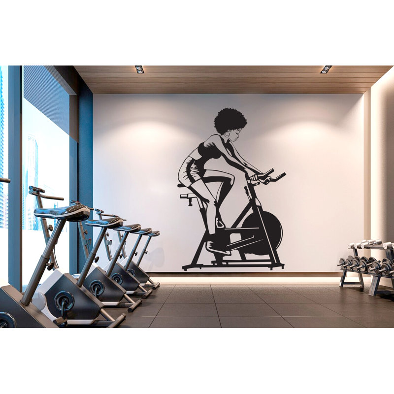 Adhésif décoratif gym, Bourgogne, H 27 po x l 18 po