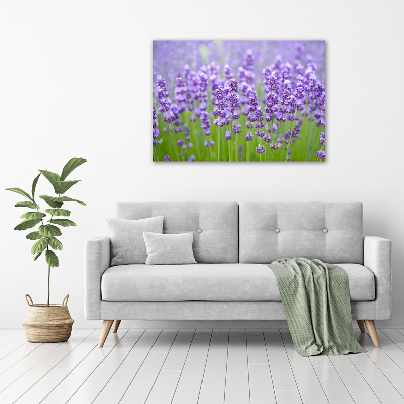 Lavender - No Frame Print on Glass