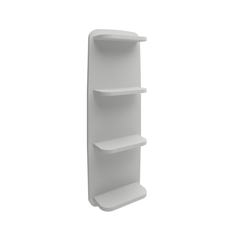 Klose 4 Piece Tiered Shelf, Light Grey
