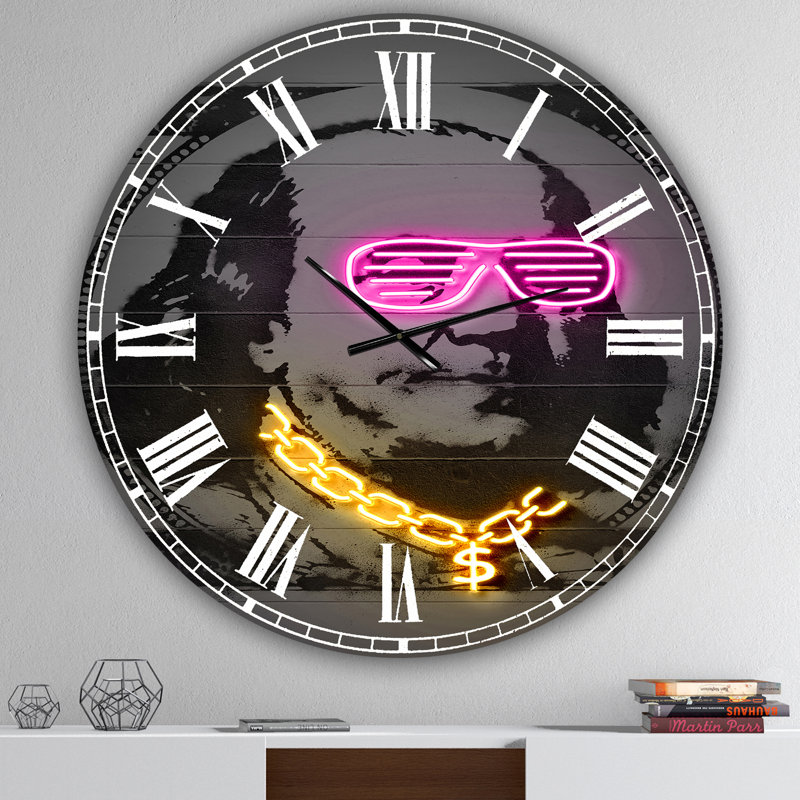 Grande horloge murale moderne Benjamin Franklin, Moyen