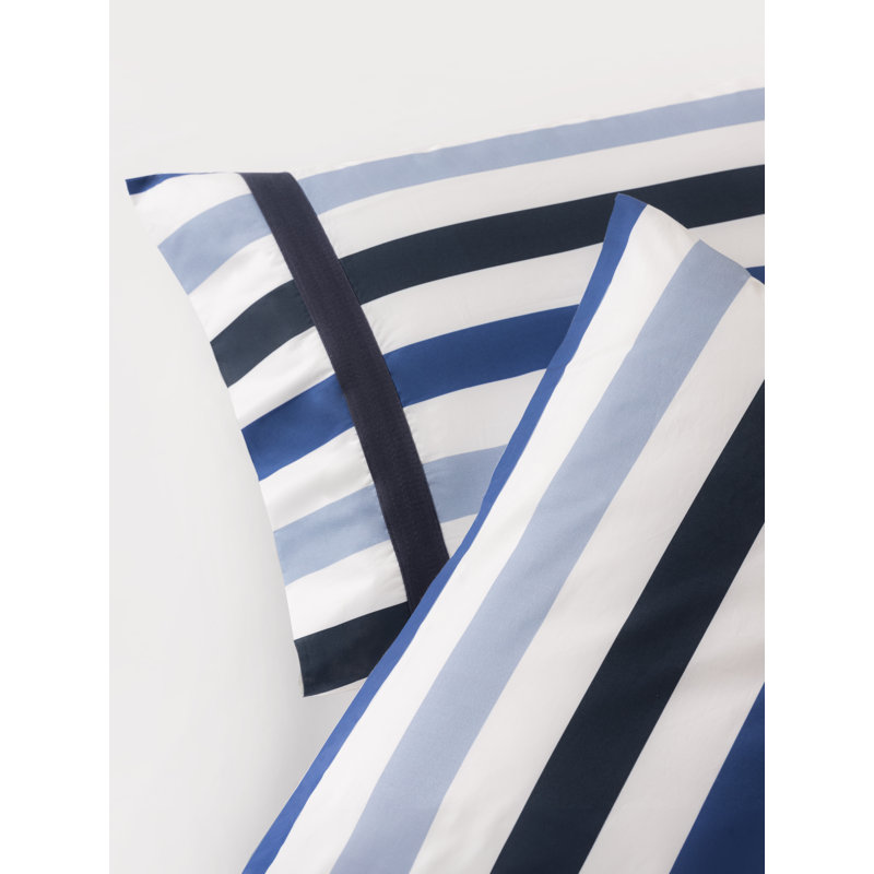 Ensemble de taie d'oreiller pour chambre d'amis 100% coton, Taies d'oreiller pour grand lit, Bleu