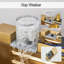 Brushed Gold LED Kitchen Sink Set Stainless Steel Single Large Bowl Inset Mixer Tap Waste Kit