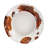 Elsa Cowhide Brown Cow Print Western Rustic Cowhide Melamine Serving Bowl