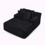 Chaise longue en velours côtelé, aucun assemblage requis-866976255
