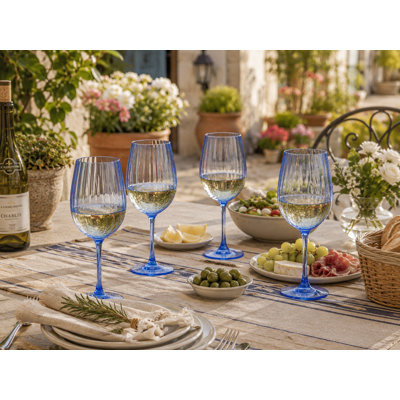 Acrylic Linea 22 oz Wine glass -Blue