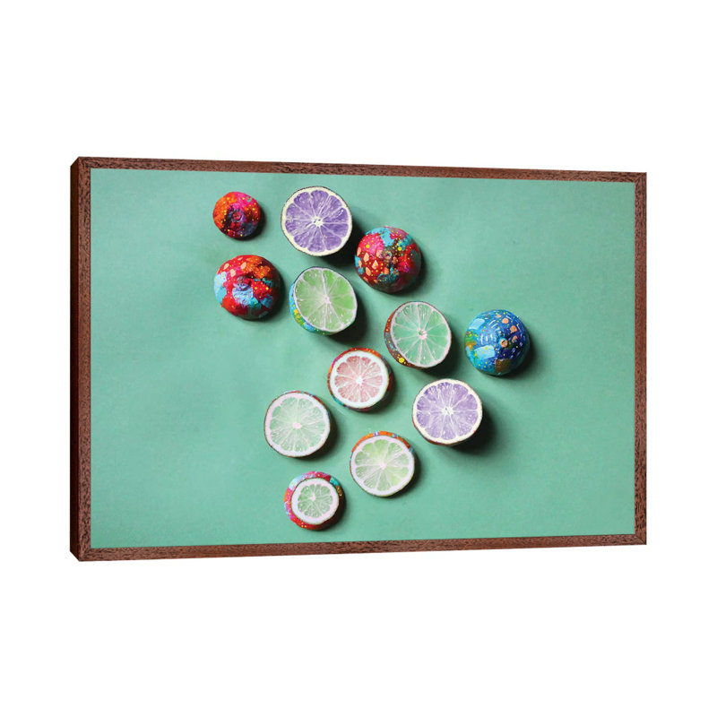 Limes - Print on Canvas, 66.04 cm H x 45.72 cm W, Classic Brown Wood Framed
