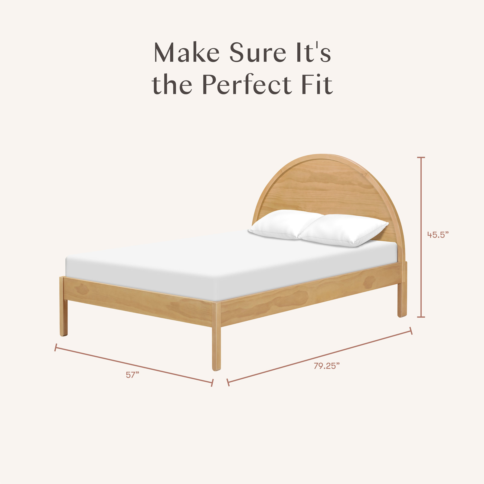 Bondi Platform Bed, Honey, Full