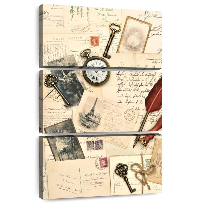 Kerner Vintage Postcard Collection, 45" H x 28" W