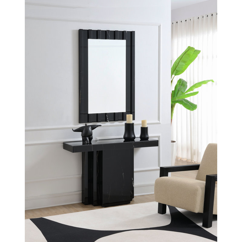 Console Gederts, finition miroir noir AC03870