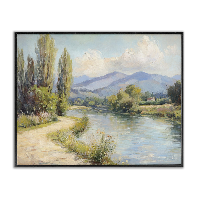 Le long de la rivière de montagne, estampe numérique, conception de Petal Prints Design, H 11 po x l 14 po