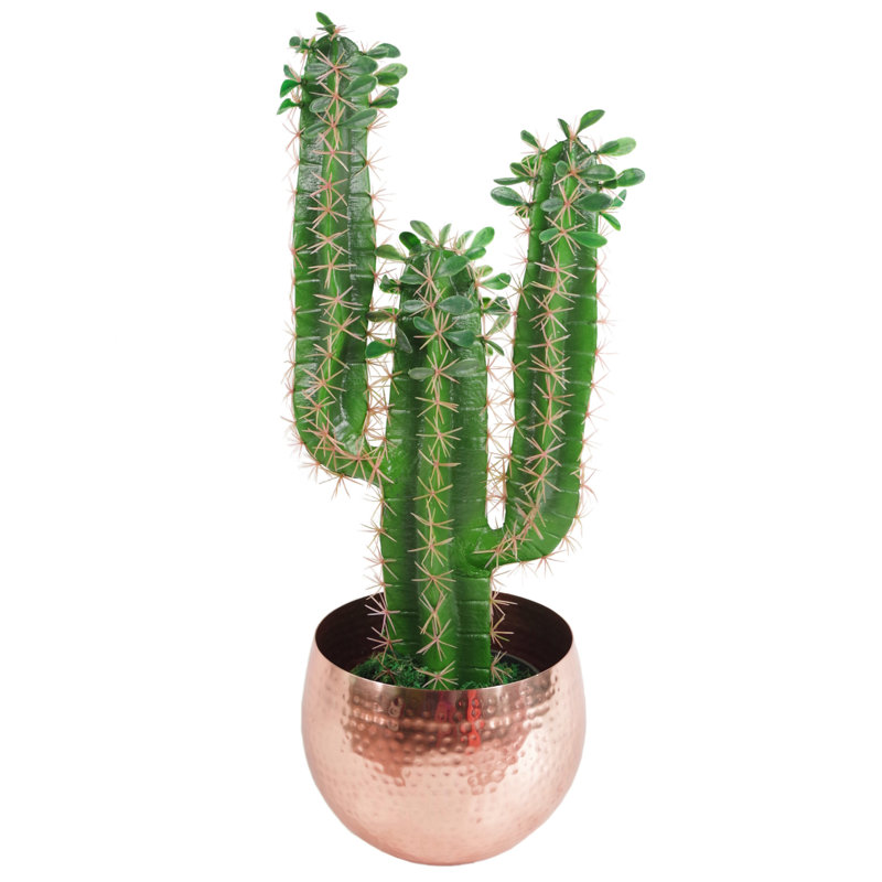 Sevyn Handmade Metal Cachepot, 18cm H x 22cm W x 22cm D, Copper