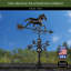 Girouette galopante cheval - cuivre noir mat