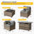 8-Piece Patio Furniture Set with Propane Gas Fire Pit Table-575407546-576908595