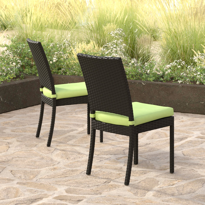 Chaises de patio Fionnula Sunbrella, Toile spa Sunbrella®, Brun