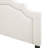 Upholstered Headboard With Solid Wood Durable Metal Legs Adjustable Height And Nailhead Trim For Bedroom Use-1747426025