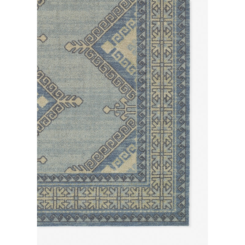Aldona Blue and Brown Oriental Wool and Synthetic Rug