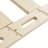 Natural Knotty Pine Wood Sliding Library Step Ladder With Rolling Ladder Hardware-1426495596-1426495599