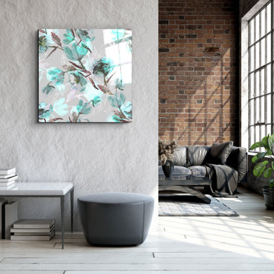 Superbe peinture décorative en verre trempé de 31,5 po x 31,5 po | 100% verre trempé, épaisseur: 0,16 pouce | Imprimé UV pour des couleurs éclatantes et une durabilité | Décoration murale parfaite pour le salon, la chambre à coucher ou le bureau, design élégant et moderne