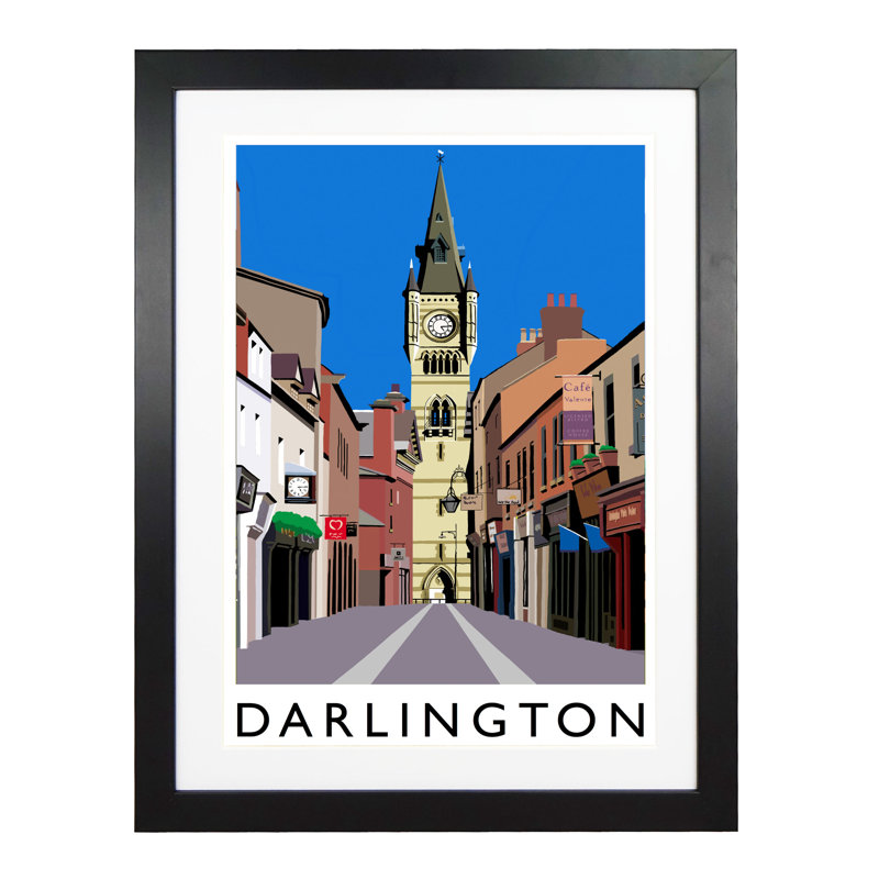 Darlington 1 by Richard O'Neil - Print, 54 cm H x 44 cm W x 2.2 cm D, Black Wood Frame