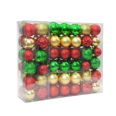 Ensemble d'ornement boule de Noël 84 pièces