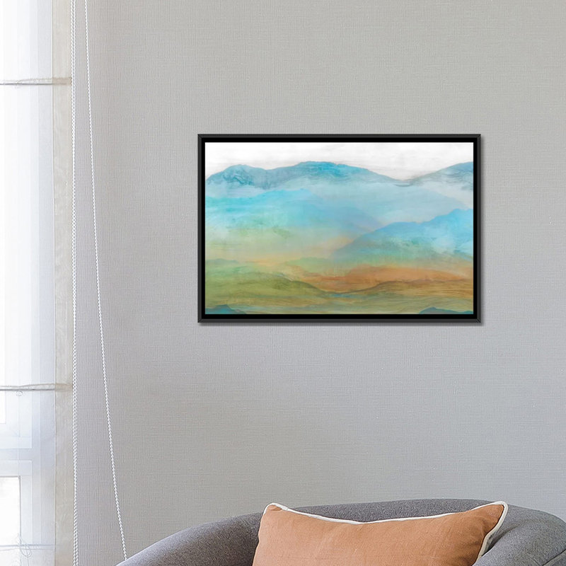 « panorama i », impression sur toile, H 18 po x l 26 po x P 1,5 po, Toile avec cadre noir, Pas de tapis