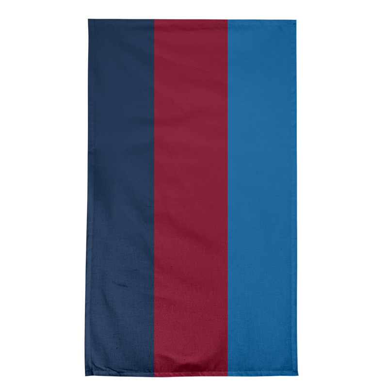 Serviette de thé hockey Anaheim, Sergé de coton, Bleu nuit polaire / rouge / bleu aviateur