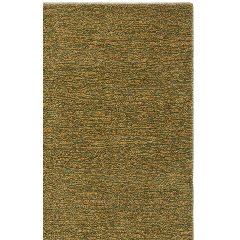 Tapis de couleur unie en laine / coton tissé à la main Moreau, Tapis de couloir 2 pi 3 po x 8 pi