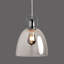 Geissler 1 - Light Silver Clear Glass Dome Suspension Pendant
