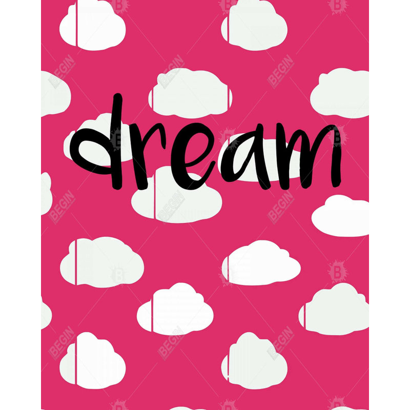 Rêve - art sur toile encadré pour décor de chambre d'enfant
