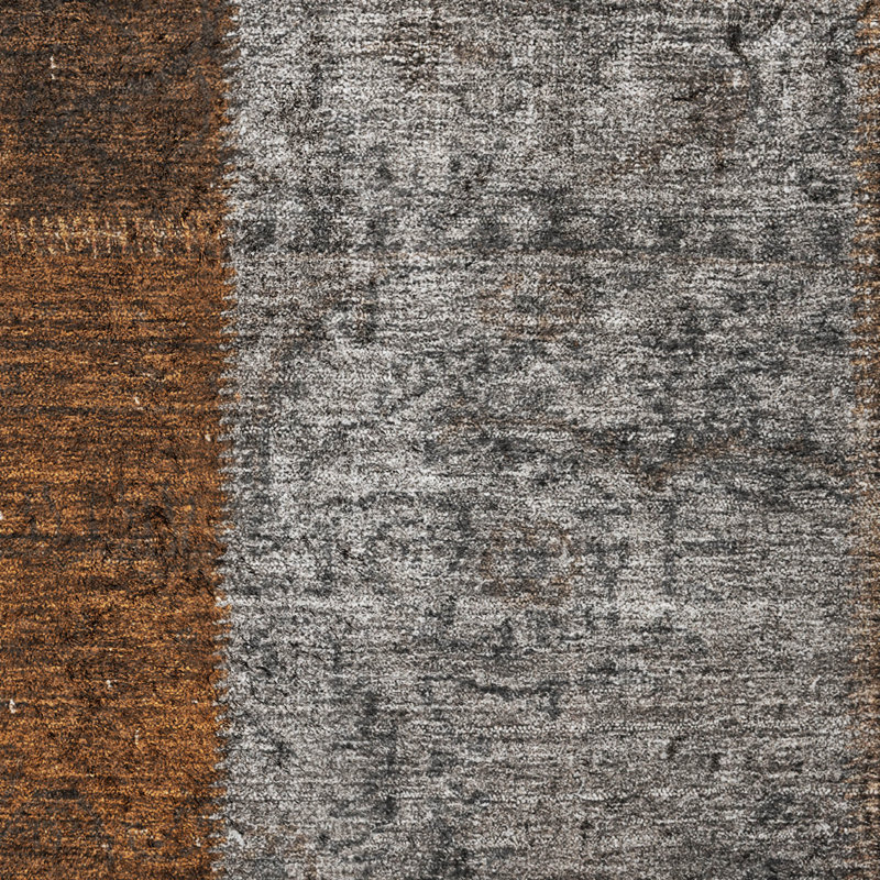 Tapis à poil long de qualité supérieure lavable à la machine ADS663, Paprika, 1 pi 8 po x 2 pi 6 po