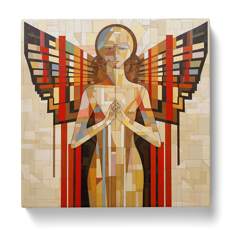 Angel Constructivism - Print, 35cm H x 35cm W x 3cm D