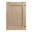 Miroir rectangulaire en bois et rotin
