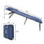 Chaise longue face vers le bas, bain de soleil réglable à 5 positions, chaise de bronzage pliable avec trous pour le visage et les accoudoirs