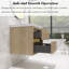 Ensemble de meuble-lavabo simple mural moderne 24 po avec lavabo en résine-1316793066-1316793067