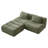 108" Modern Chenille Upholstered 3-seater Modular Sectional Sofa Couch-605298733