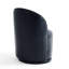 Faux Leather and Leather Swivel Barrel Chair-1992331888