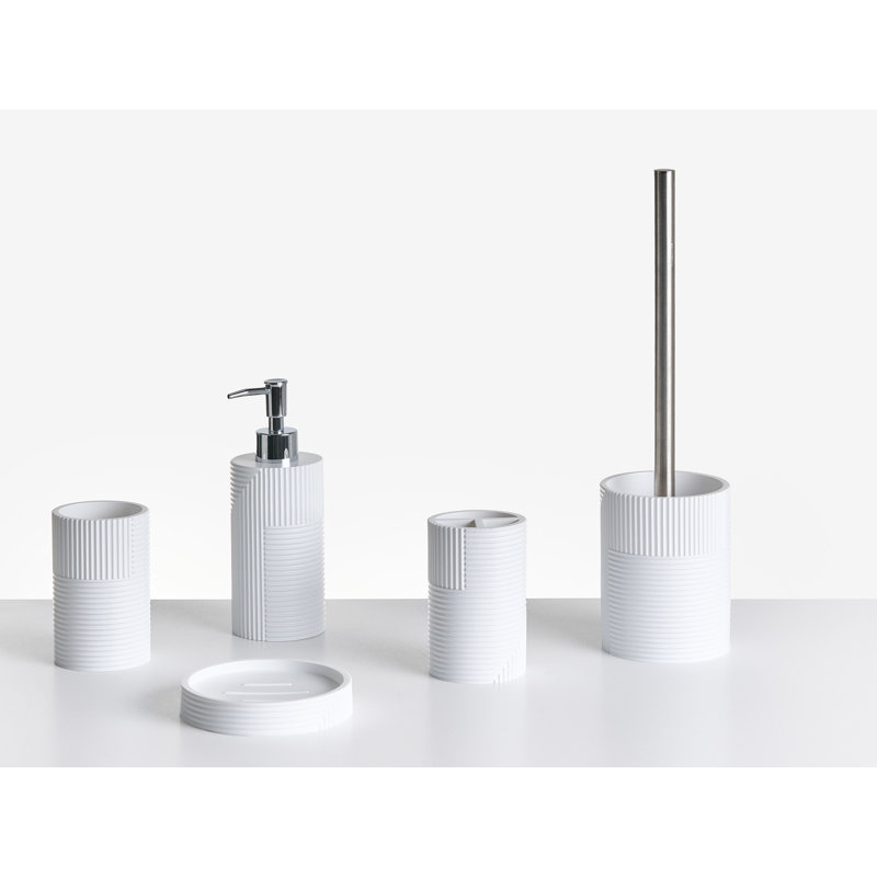 5-Piece Bathroom Accessories Set SEPAHUA, White
