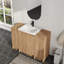 Meuble-lavabo sur pied simple 48 po avec plateau en résine Vowar-1912549414
