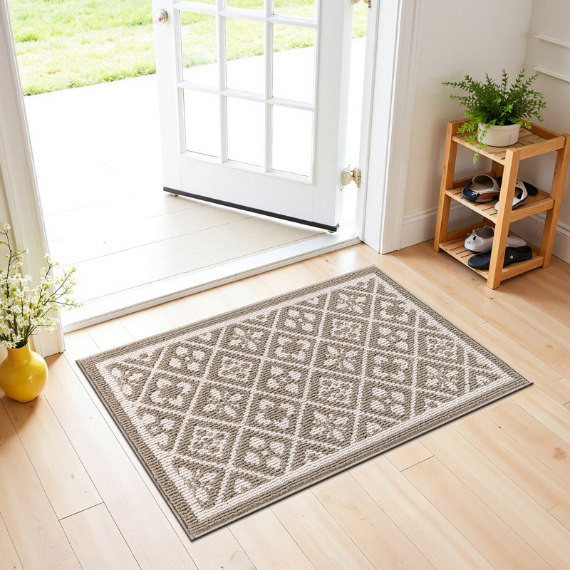  Tapis de cuisine antidérapant et lavable antidérapant (ensemble de 3), Beige