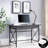 23400 Chisel & Forge Writing Computer Desk With Drop Front Keyboard Drawer, Smoke Grey
