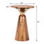 Table de bout ronde en bois et métal Jordan Mango