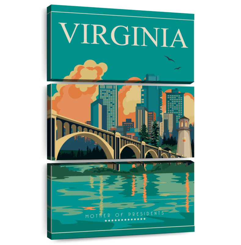 Masam Virginia Tourism Poster, 32" H x 20" W