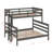 Wood Twin XL Over Queen Bunk Bed